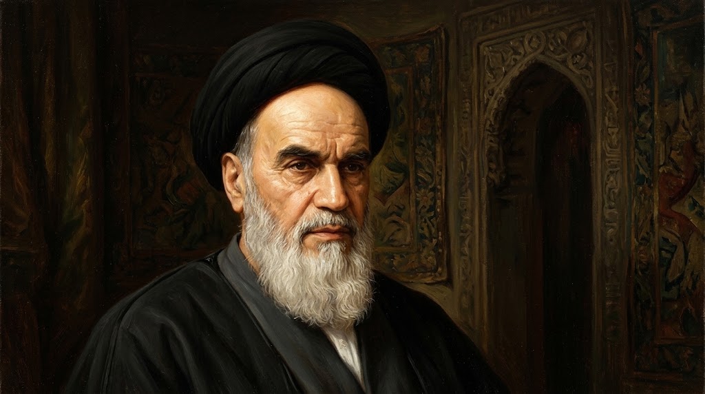 Ruhullah Humeyni portresi